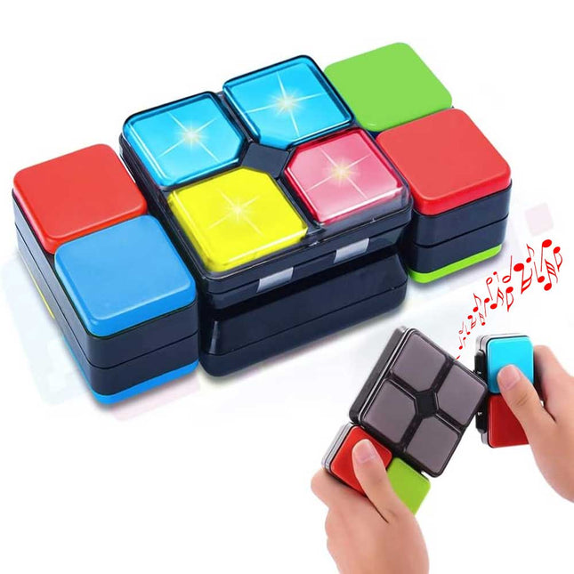 مكعب ألغاز سحرى ذكي بموسيقي مضادة للتوتر Smart Musical Puzzle Cube Anti-Stress Toy