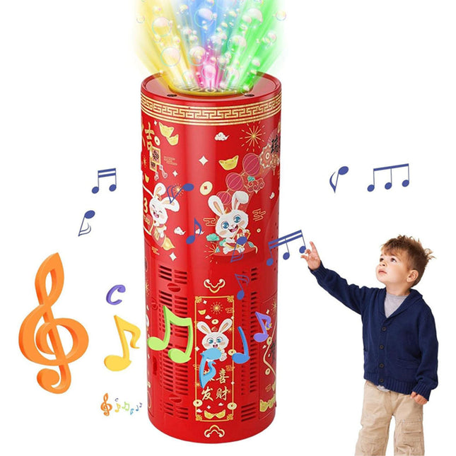 آلة فقاعات الصابون الاوتوماتيكية على شكل العاب نارية شحن Bubble Machine