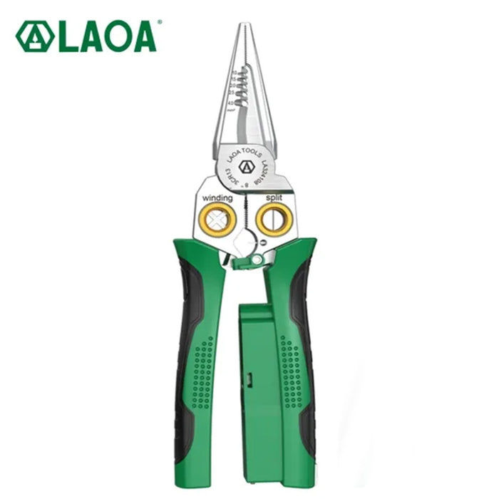 زرادية تجريد الأسلاك متعددة الوظائف 8 في 1 Laoa Multifunctional Wire Stripping Pliers LA324108