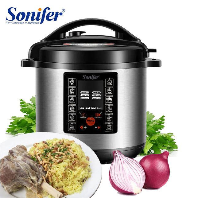 طنجرة ضغط كهربائية ذكية 6 لتر sonifer eLECTRIC PRESSURE COOKER sf-4031