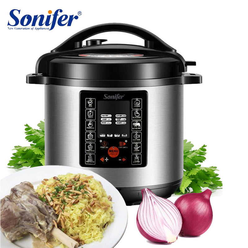 طنجرة ضغط كهربائية ذكية 6 لتر sonifer eLECTRIC PRESSURE COOKER sf-4031
