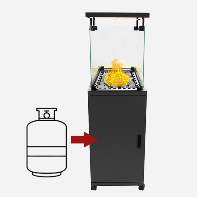 فير بليس(تدفئة) خارجية أو داخلية بالغاز Fireplace external or internal