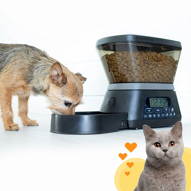جهاز تنظيم وجبات الحيوانات الاليفة قابل للبرمجة Automated Pet Feeder