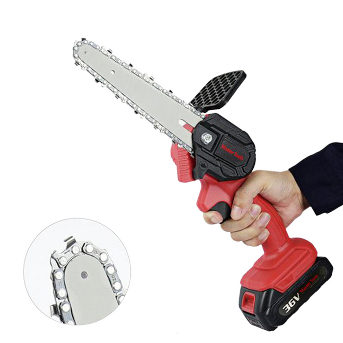 منشار لقص وتقليم الشجر يعمل بالبطارية V36 6inch Mini Electric Chainsaw