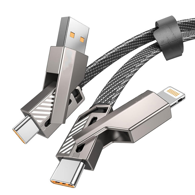 سلك شحن سريع 4 في 1 (4in1) SUPER FAST CHARGING cABLE 66 WATT