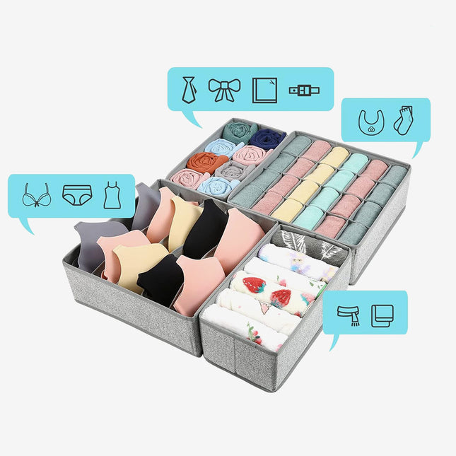 أربع قطع لتنظيم الملابس clothing organizer