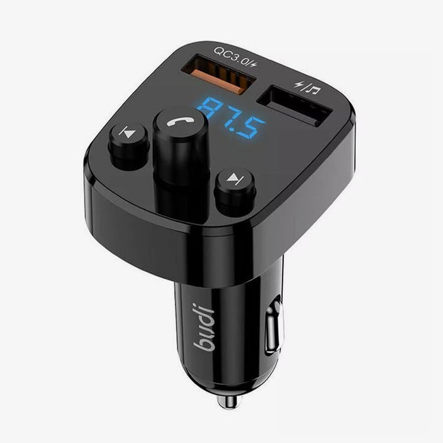3x1 مشغل موسيقى بلوتوث وشاحن و تحدث مكالمات للسيارة Budi BLUETOOTH FM TRANSMITTER
