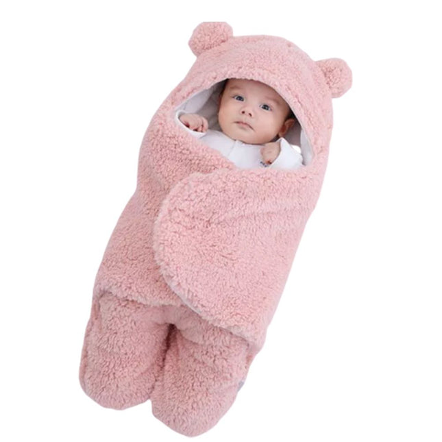 كوت اطفال دافئ Soft newborn wrap blanket 0-9 months