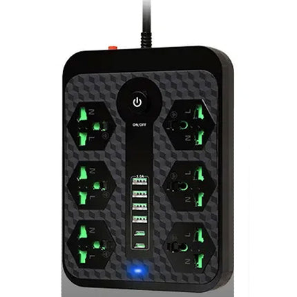 6مقابس كهربائية /6 POWER SOCKET 4 USB 2 Type-C