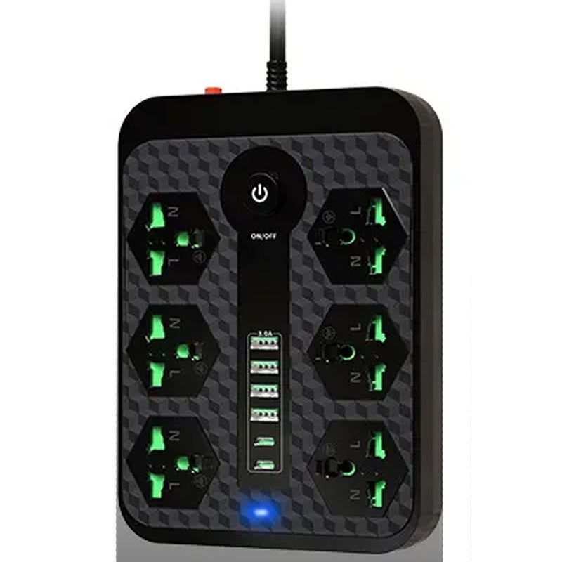 6مقابس كهربائية /6 POWER SOCKET 4 USB 2 Type-C