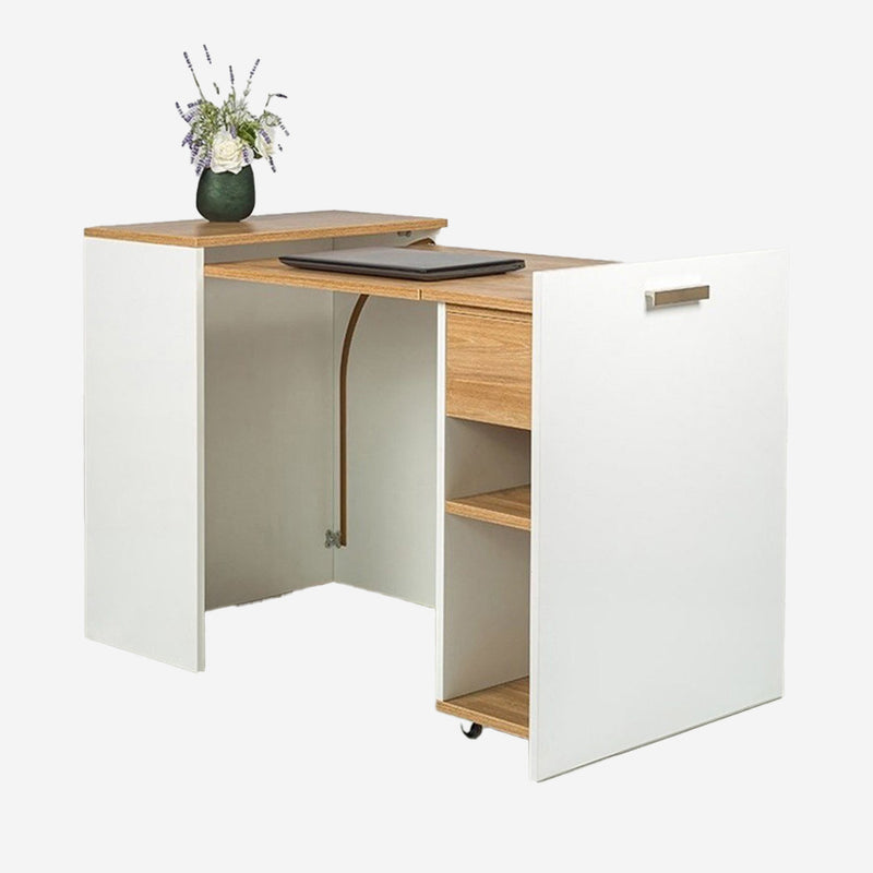 طاولة مكتبية خشبية قابلة للتمدد Extendable wooden office table