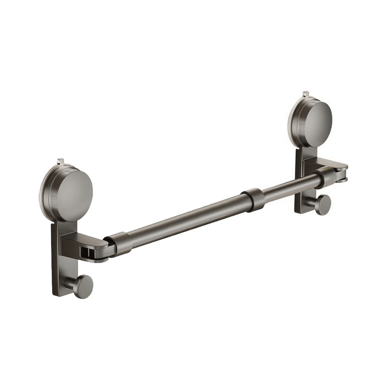 حامل مناشف معدني بمفصل قابل للتمديد والتدوير يثبت دون مسامير Extendable Metal Towel Holder