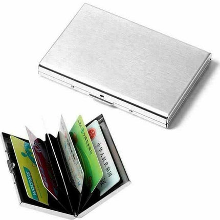 محفظة معدنية للهويات وكروت سحب البنكية  Present 6 Slot Debit Credit ATM Business Card Holder