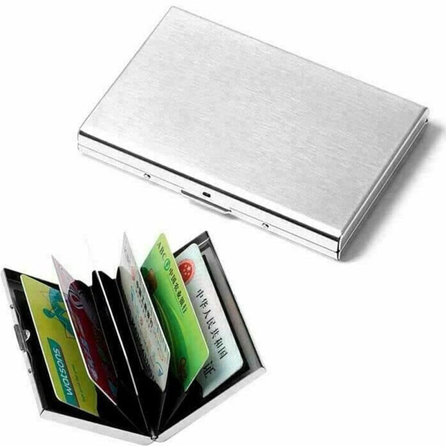 محفظة معدنية للهويات وكروت سحب البنكية  Present 6 Slot Debit Credit ATM Business Card Holder