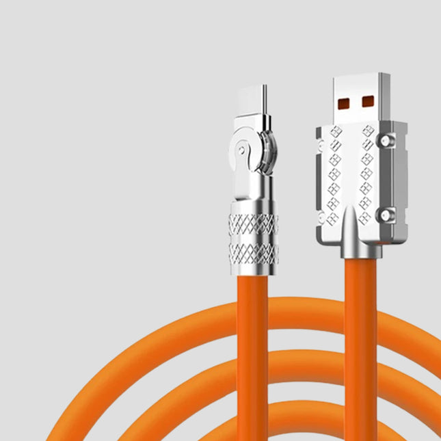 سلك usb شحن سريع  قابل للدوران  Type-C