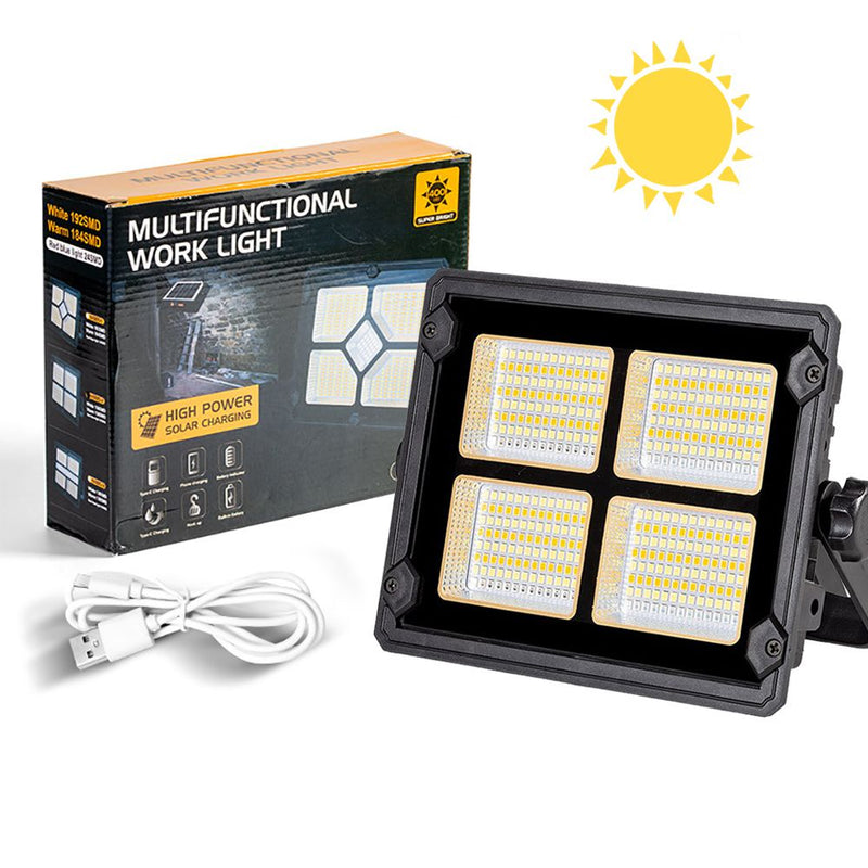 كشاف يعمل بالطاقة الشمسية أوبالشحنMultifuctional Work Light 2 in 1