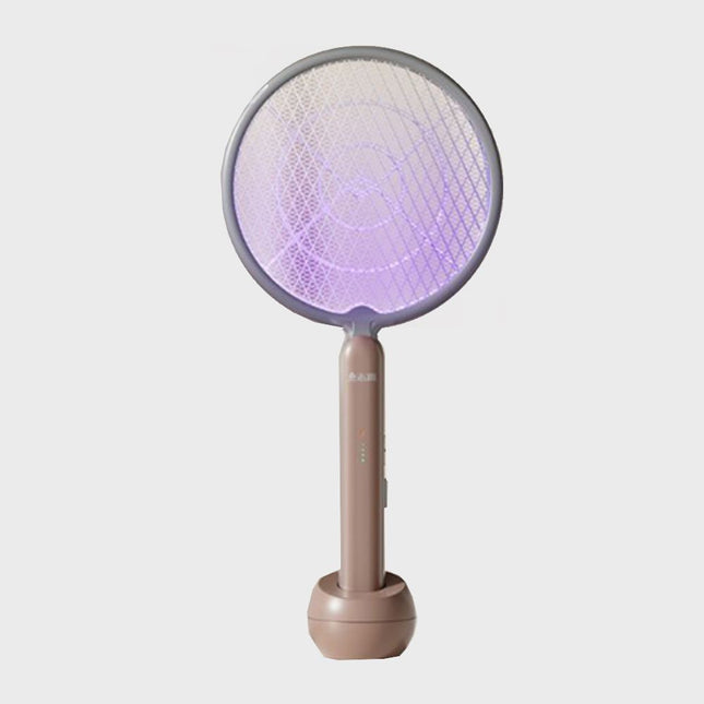 مضرب قاتل للناموس شحن وبقاعدتين حائط وطاوله  Electric Mosquito Swatter