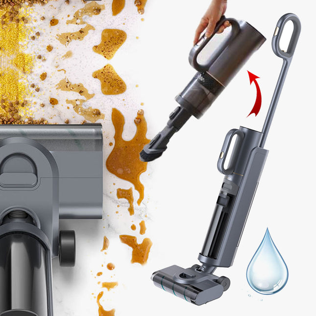 مكنسة ذكية لاسلكية لتنظيف وشفط مياه الارضيات مع كشاف ليزر و تجفيف بالهواء الساخن VACUUM CLEANER AND WATER SUCTION 2x1 Lenovo