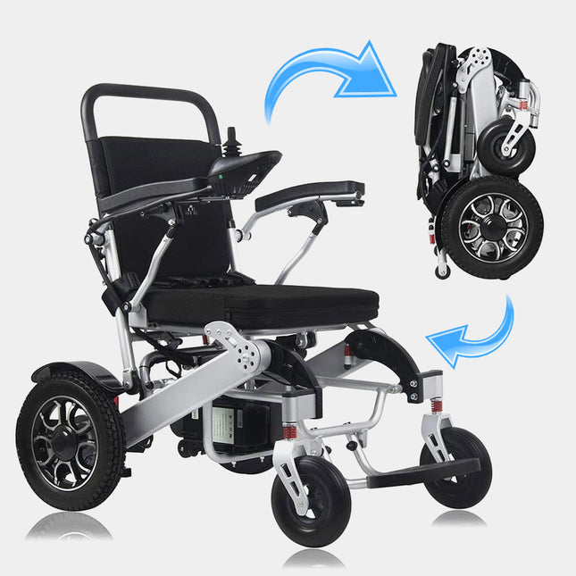 كرسي كهربائي متحرك اوتوماتيكي الطي Foldable Electric Wheelchair