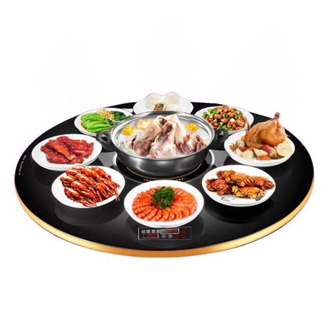 غاز دائري لتسخين الأطعمة قابل للدوران  Electric Warming Tray, Home Multi-Function Food Insulation Board