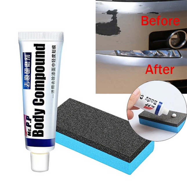 مزيل خدوش طلاء السيارات عالي الفعالية مع اسفنجة Body Compound Scratch Remover Scratch Clear Kit