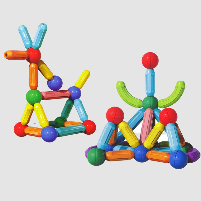 لعبة تركيب القطع المغناطيسية للأطفال magnetic puzzle sticks 42pcs
