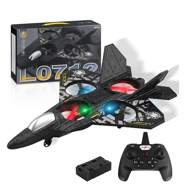 طائرة حربية تعمل بالتحكم عن بُعد RC Airplane, 2.4GHz Remote Controlled Aircraft L0712