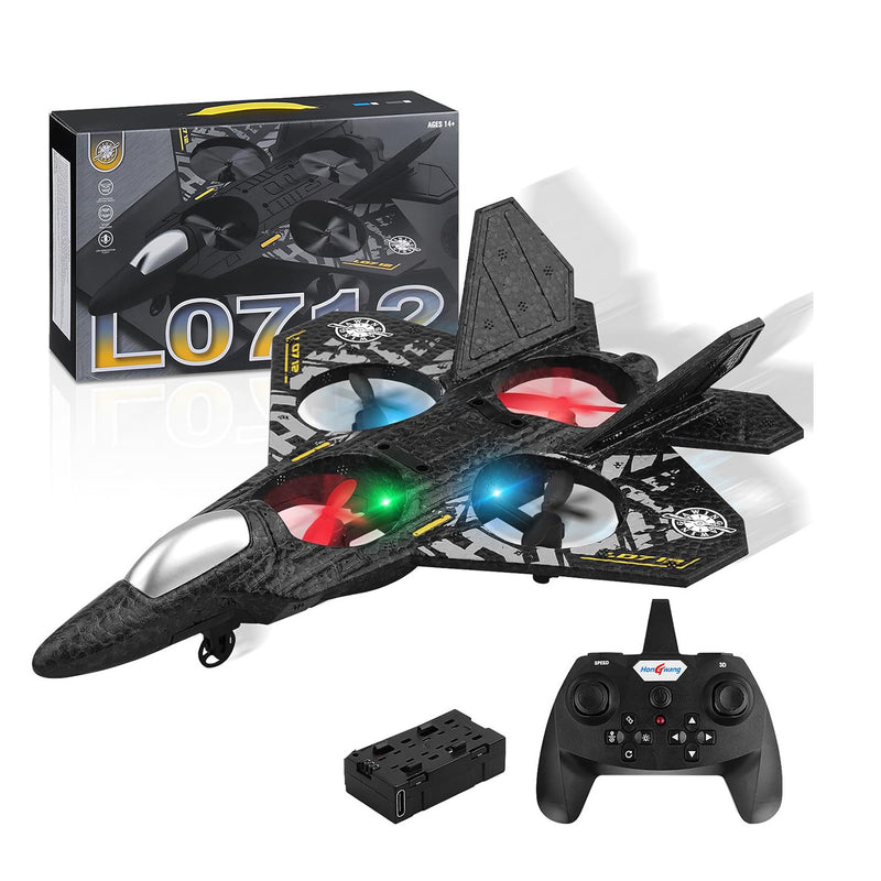 طائرة حربية تعمل بالتحكم عن بُعد RC Airplane, 2.4GHz Remote Controlled Aircraft L0712