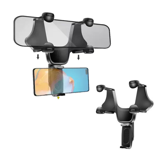 ستاند هاتف يعلق على مرآة السيارة universal car rear view mirror mount