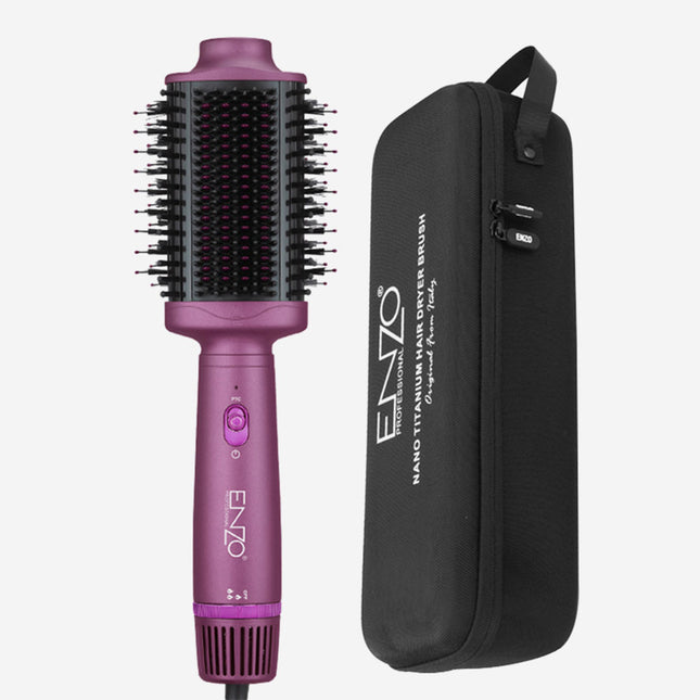 فرشاة حرارية برأس ذو وجهينENZO PROFESSIONAL Hair Styler 2 In1