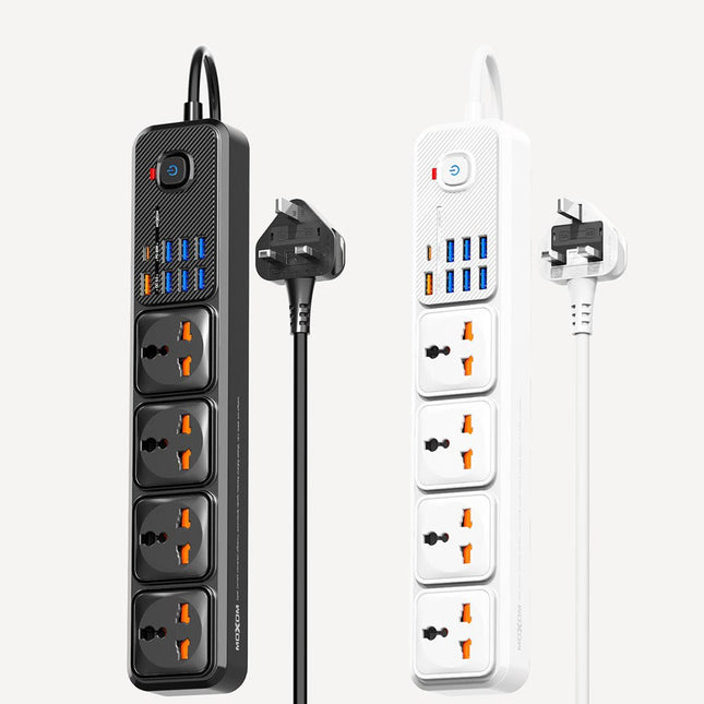 وصلة كهربائية مع مخارج للشحن MOXOM 1PD+7USB