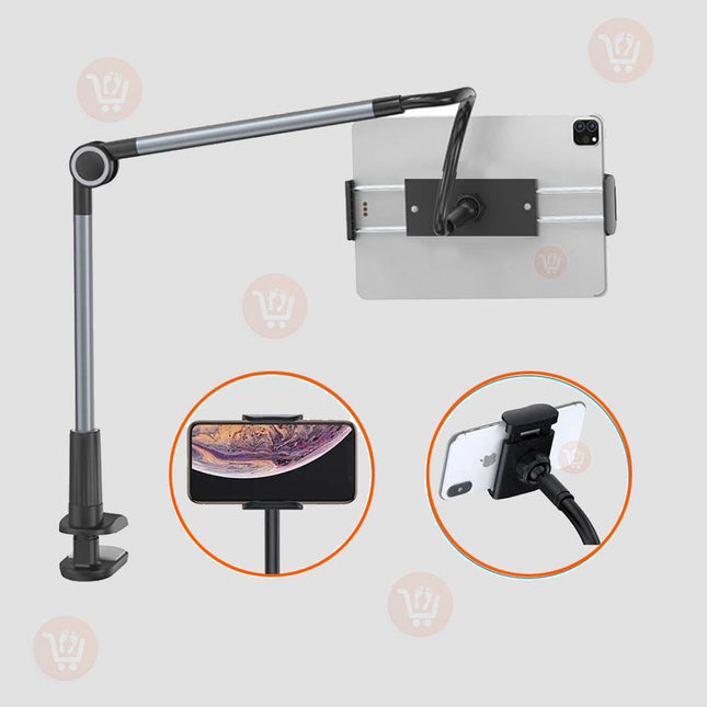 حامل موبايل وايباد بعامود ثابت