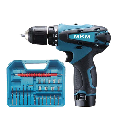 دريل شحن مع بطاريتين و عدة 24 فولت MKM Cordless Drill 24V