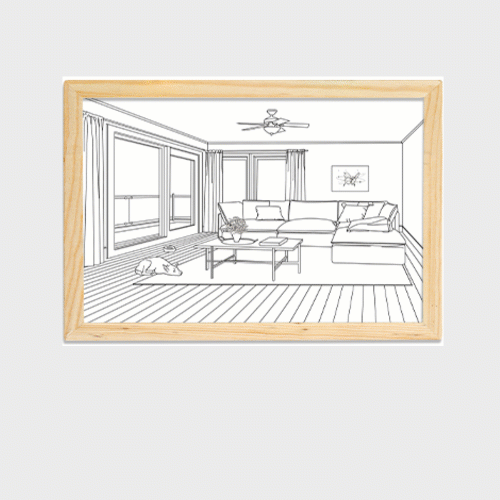 برواز مضيئ ليد لديكور المنزل يعمل بمدخل usb