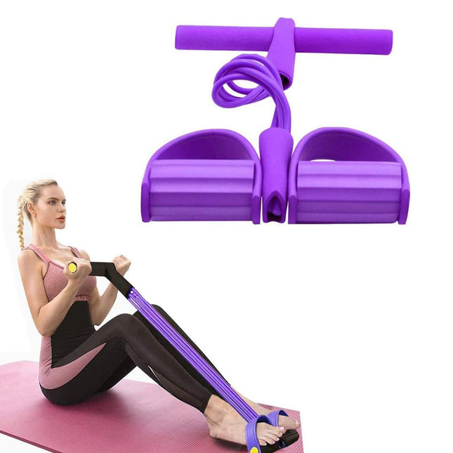 حبل تمارين مقاومة للرياضة Pedal Resistance Band For Butt/Arm/Abdomen Trainer