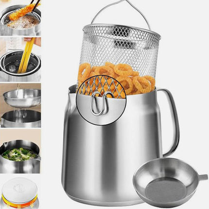وعاء القلي و السلق الاقتصادي مع فلتر للزيت Frying and Boiling Pot