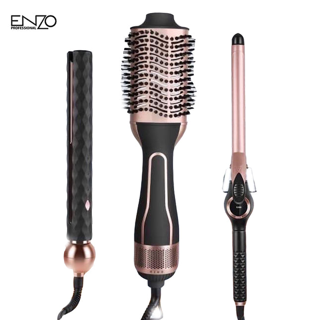 فرشاة ومصفف الشعر 3 في 1  Enzo  En-3311   Supercare Pro COMPLETE  HAIR GIFT PACK