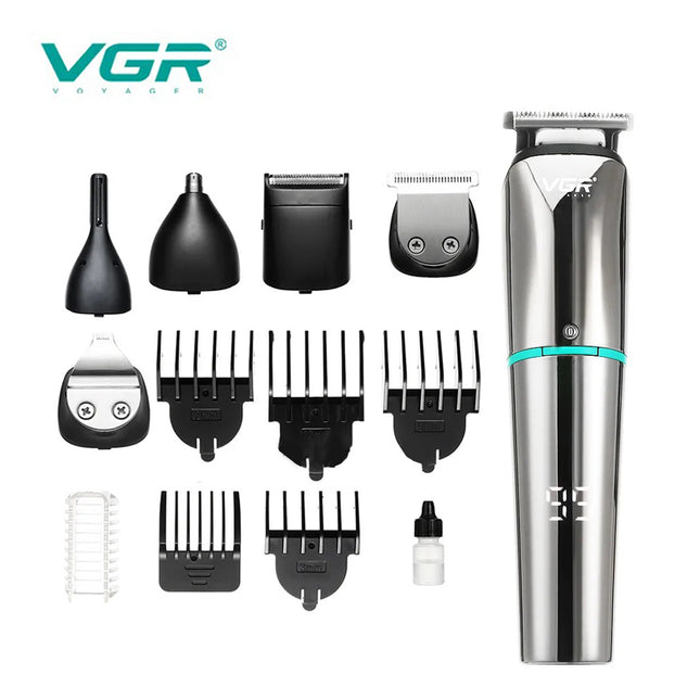 ماكينة حلاقة رجالي بمجموعة شفرات  Vgr 6 in 1 v101  Face, Hair and Body - Multi Grooming Kit