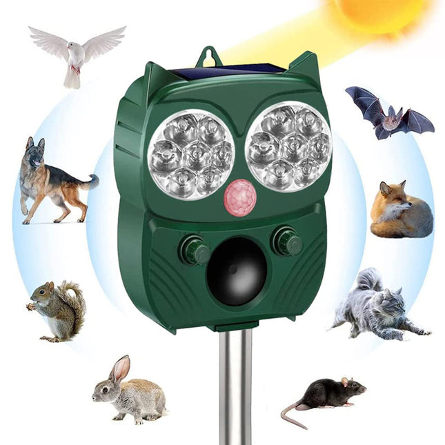 طارد الحيوانات والطيور والقوارض بالطاقة الشمسية أو مدخل شحن animal repeller usb
