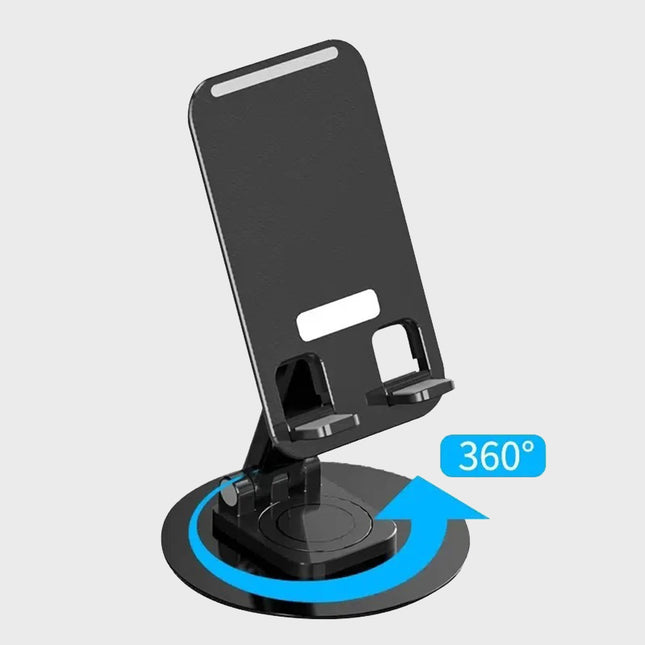ستاند معدني للتابليت والموبايل قابل للدوران Desktop Retractable Folding Phone Stand