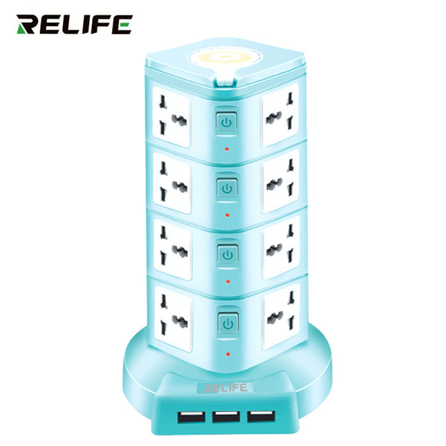 وصلة كهربائية ب 16 مقبس و3 مخارج  usb وضوء صغير RELIFE   RL-415A  SMART SOCKET
