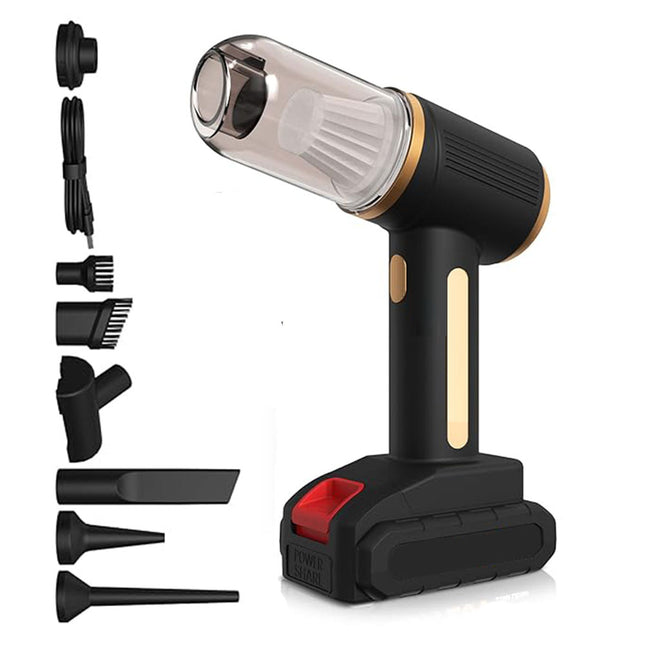 مكنسة كهربائية ومنفاخ صغير مع قاعدة للشحن MINI RECHARGEABLE VACUUM CLEANER