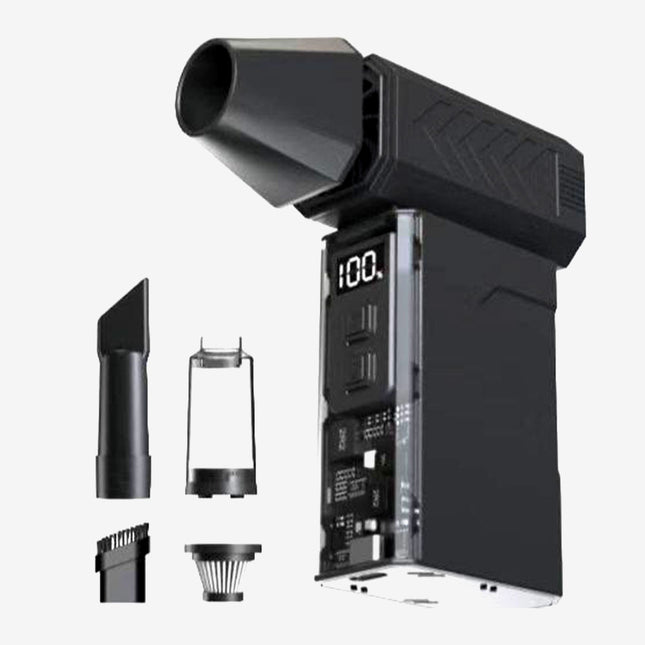 3x1 بلور هواء و مكنسة وكشافAir blower, vacuum cleaner and flashlight