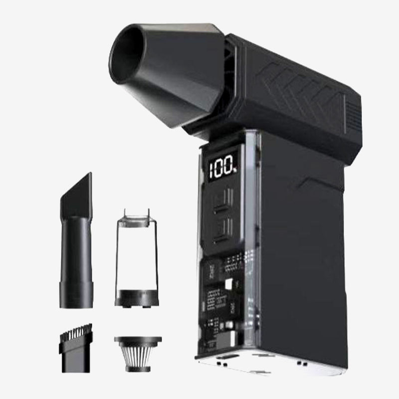 3x1 بلور هواء و مكنسة وكشافAir blower, vacuum cleaner and flashlight