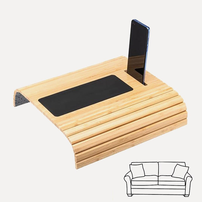طاولة جانبية خشبية لمسند الكنب قابلة للفردsofa side table