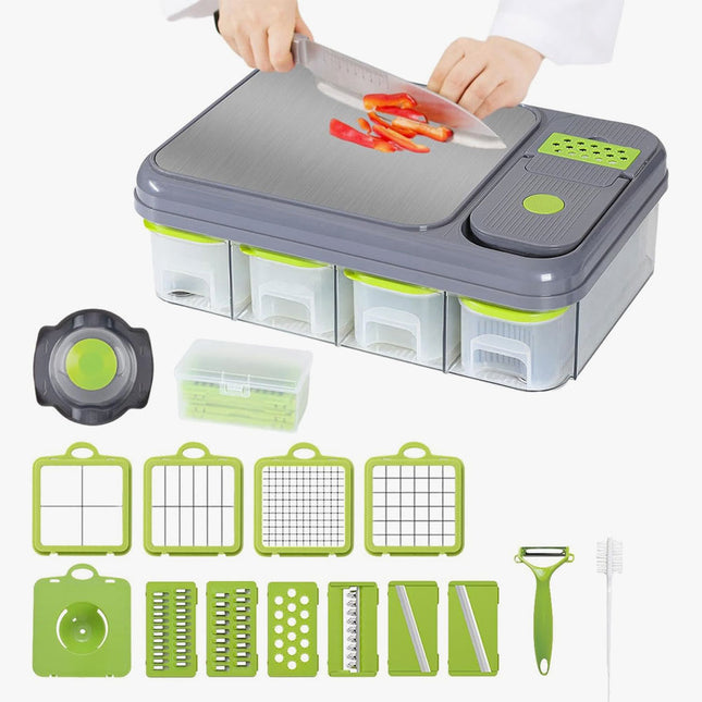 مفرمة طعام مع لوح تقطيع متعددة القطع(قطاعة ) CUTTING BOARD &SLICER