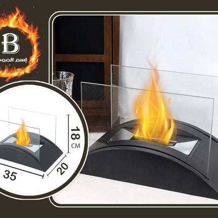 فير بليس منزلي مكتبي صغير Tabletop Fireplace - Bioethanol, Portable